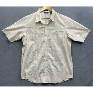 Sean John Classic Fit Button Up Shirt Men's Chest Pockets Short Sleeve Size XXL